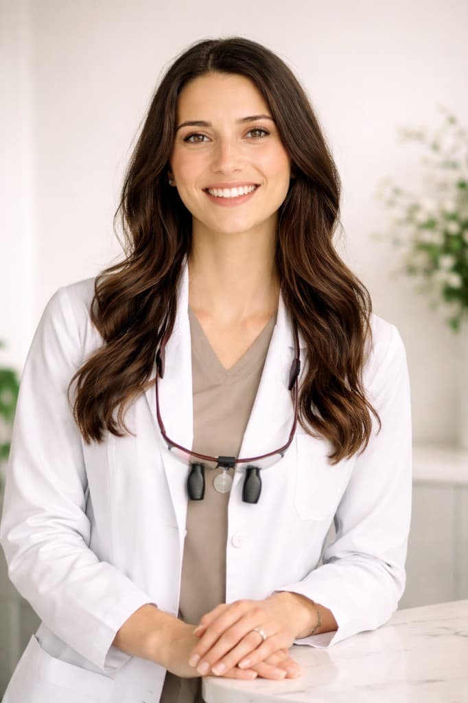 Portrait of skin specialist Sarah Mitchell